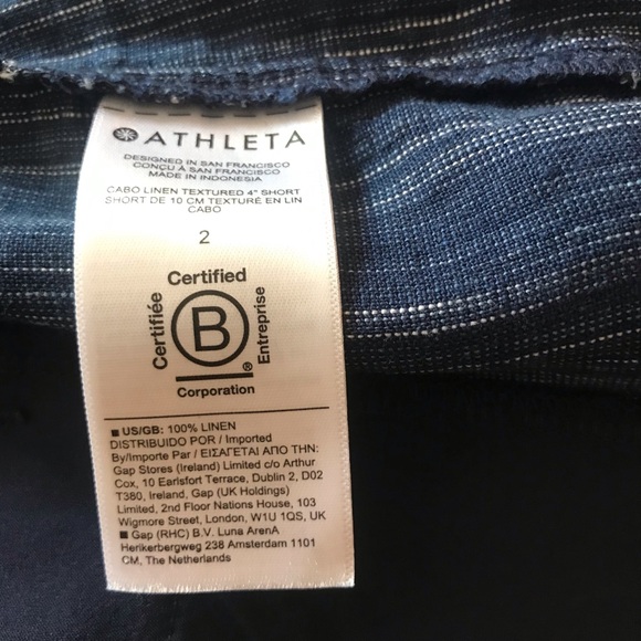 ATHLETA Cabo Linen Textured 4” Shorts - Picture 9 of 10